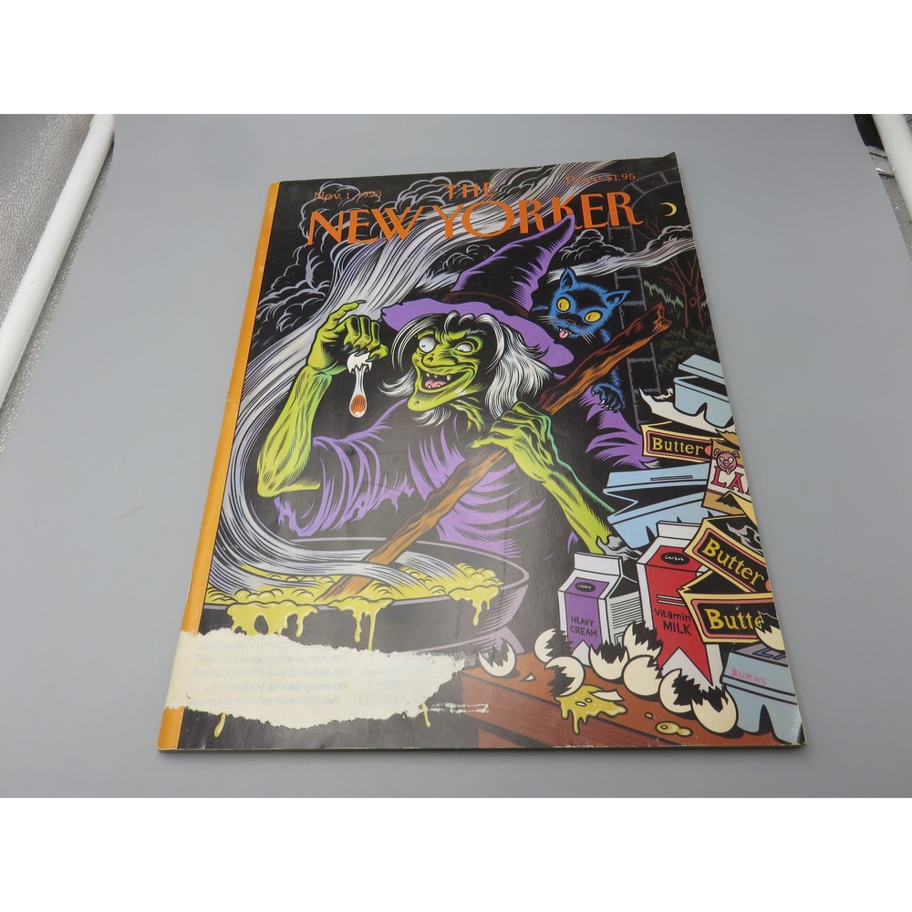 The New Yorker Magazine November 1 1993 Charles Burns Witch Halloween Cover